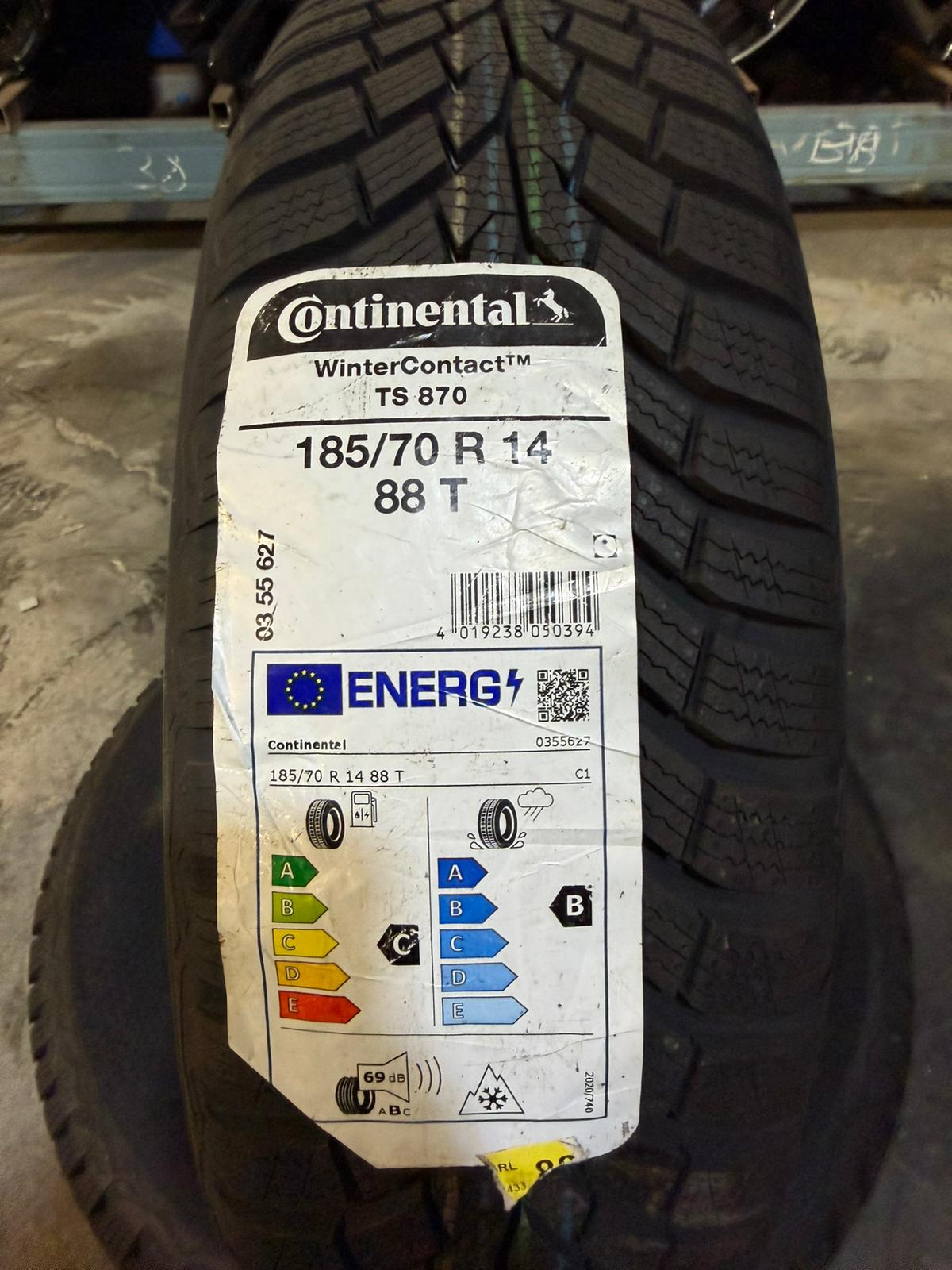 185/70 R14 88T Continental WinterContact TS870 DOT22