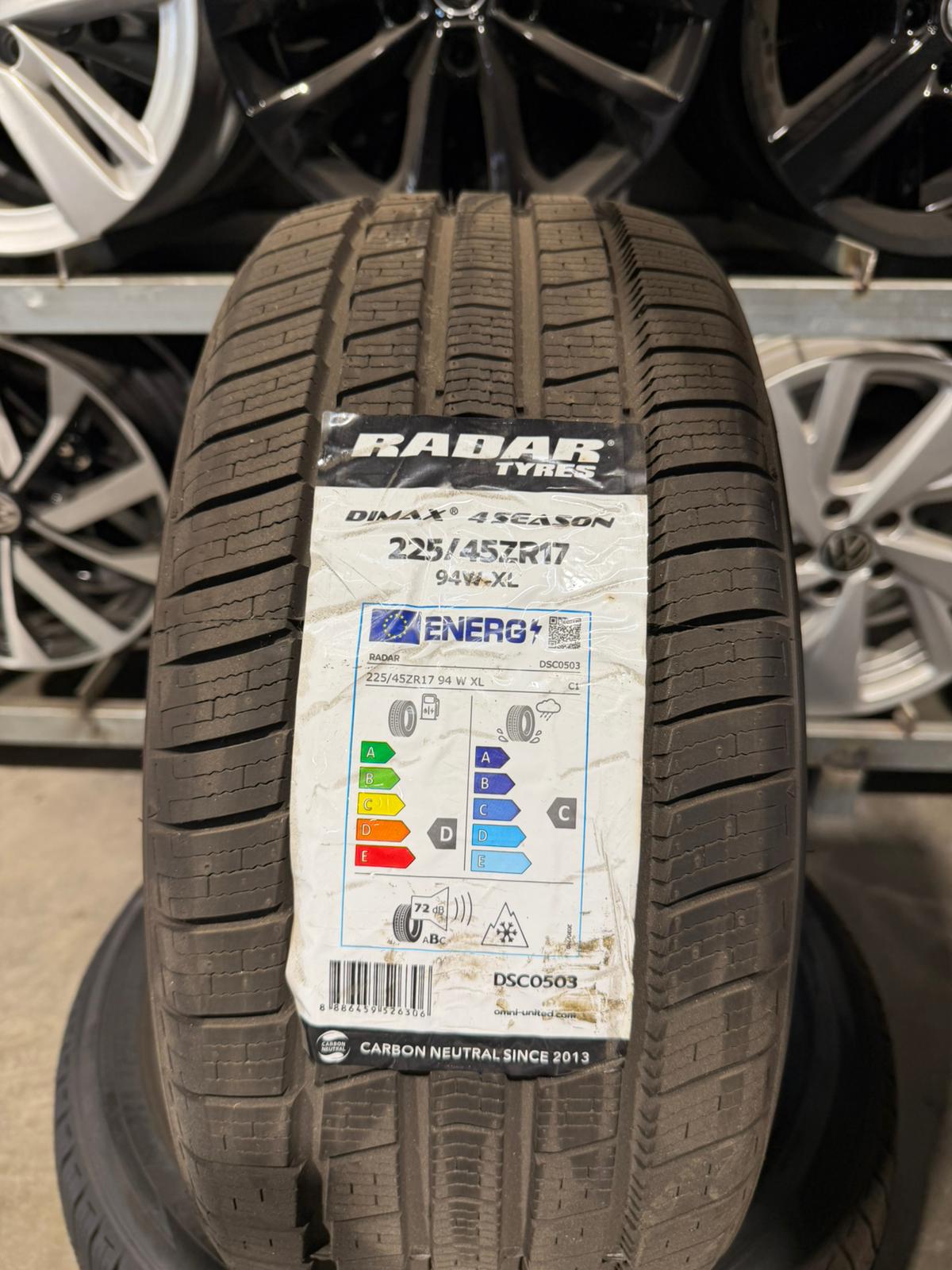 225/45 R17 RADAR DIMAX 4 SEASON 94WXL