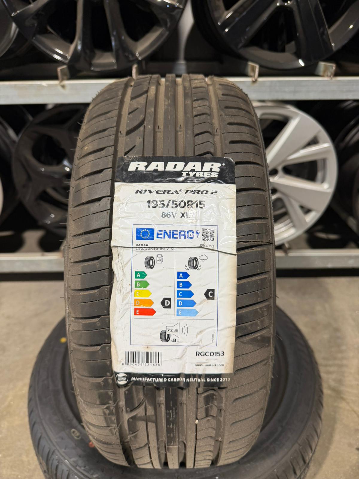 195/50R15 RADAR RIVERA PRO2 86VXL