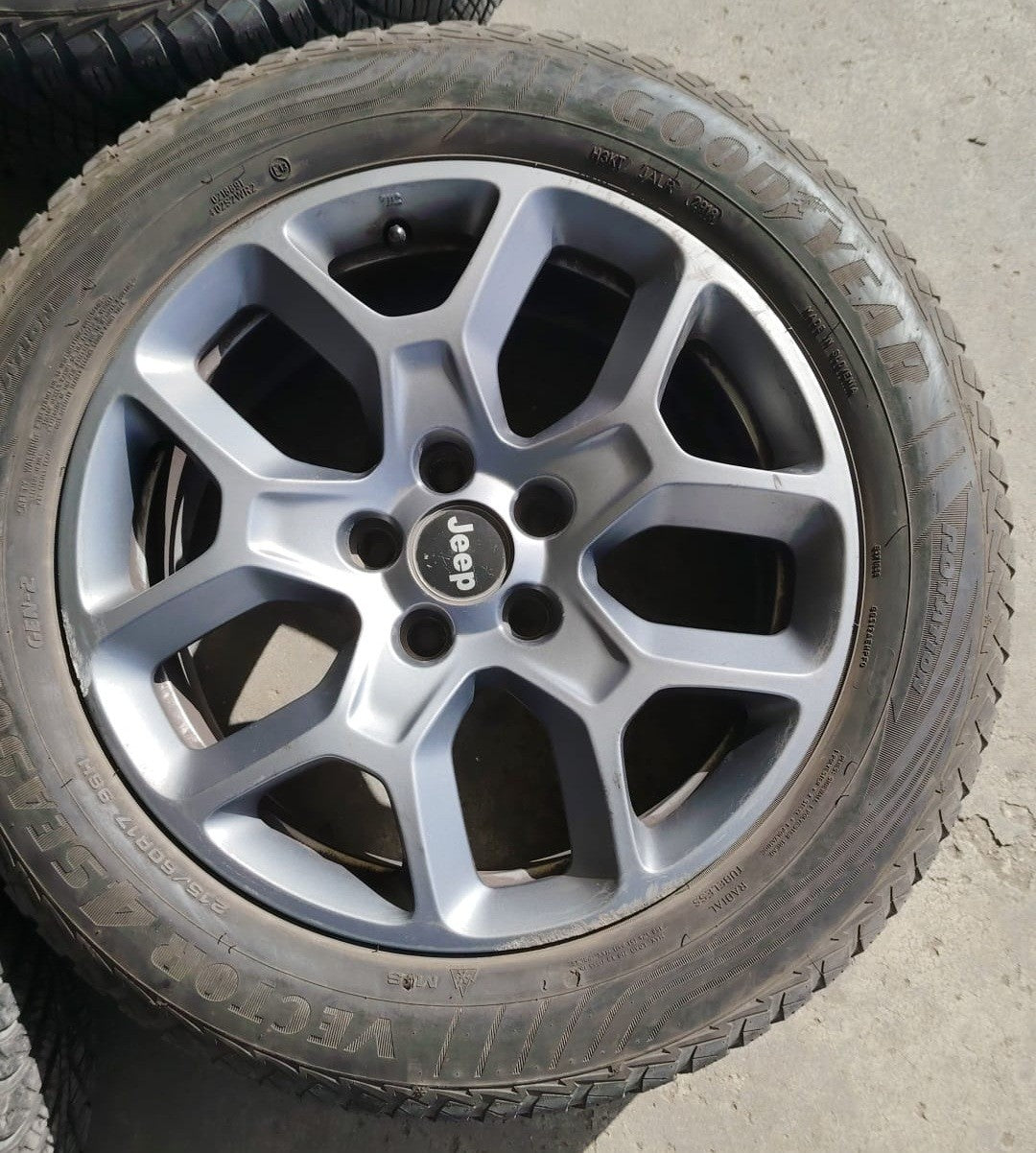 cerchi jeep renegade originali mopar raggio 17 compl.pneumatici sem. 215/60r17