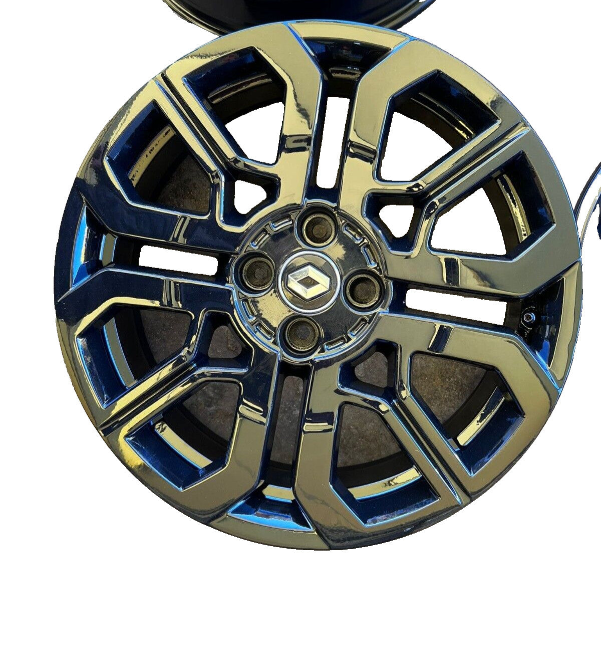 4 CERCHI LEGA RENAULT TWINGO NERO  RAGGIO 17 ORIGINALI DOPPIA MISURA