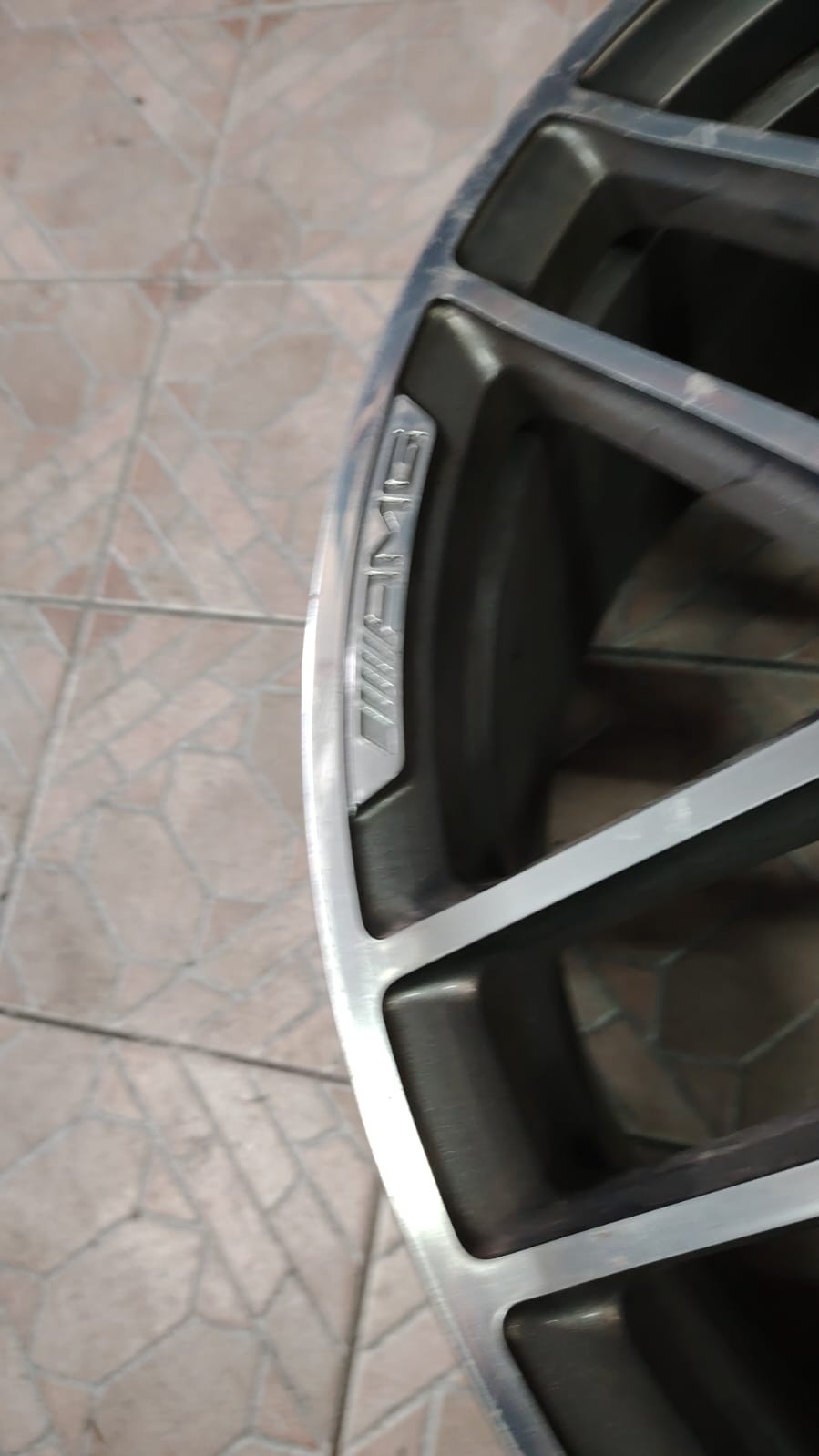 cerchio mercedes singolo gle 63-53 c167-v167 originale am graggio 22