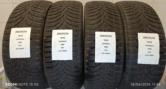 205/55 R16 Toyo – Invernali DOT 2020 – Battistrada 80%