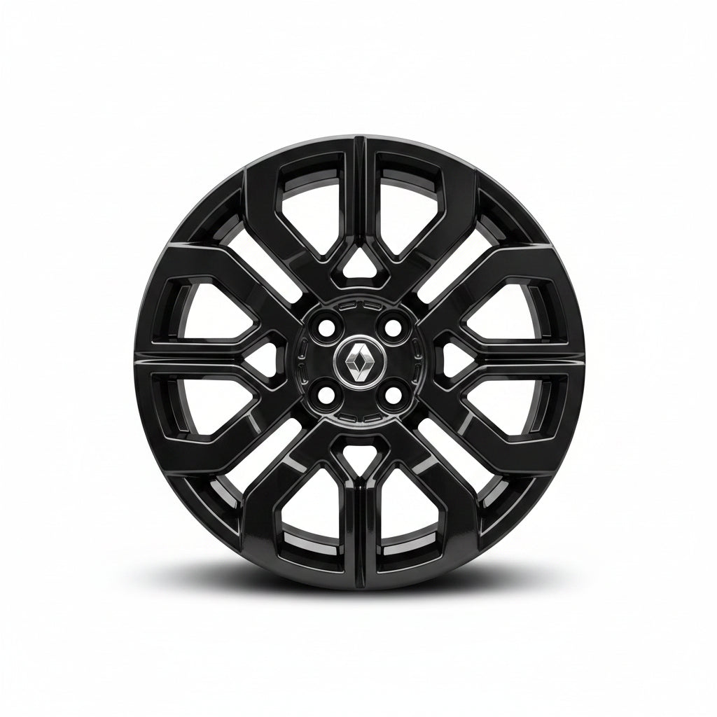 4 CERCHI LEGA RENAULT TWINGO NERO  RAGGIO 17 ORIGINALI DOPPIA MISURA