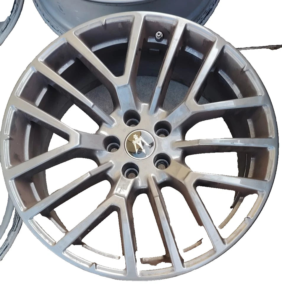 Set 4 cerchi in lega originali Maserati grecale raggio 19 INCLUSE VALVOLE TPMS