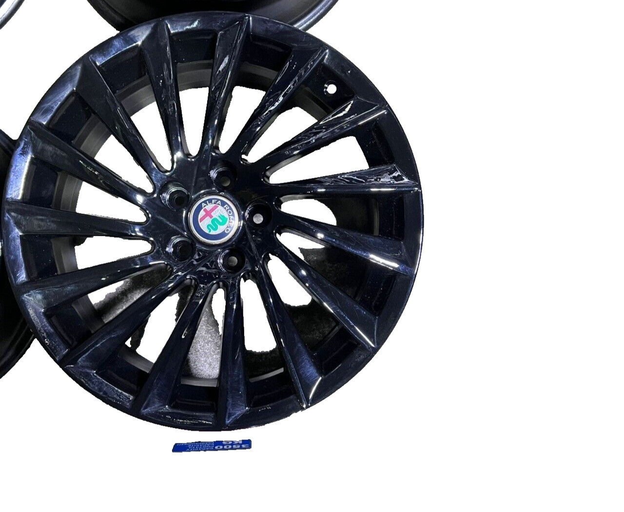 4 CERCHI NERI ALFA ROMEO ORIGINALI GIULIETTA RAGGIO 18