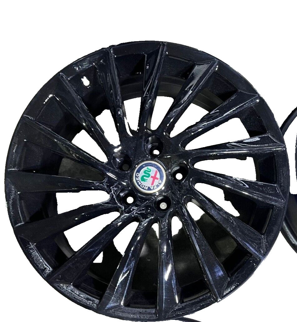 4 CERCHI NERI ALFA ROMEO ORIGINALI GIULIETTA RAGGIO 18
