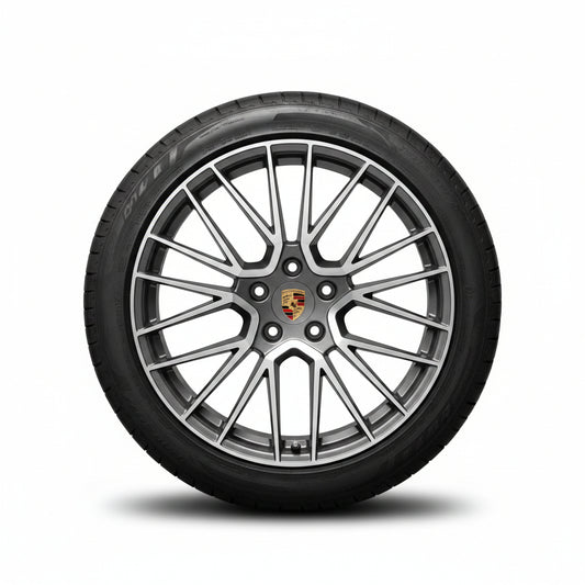 4 Cerchi Porsche Cayenne E Pneumatici seminuovi bridg. doppia misura r.21